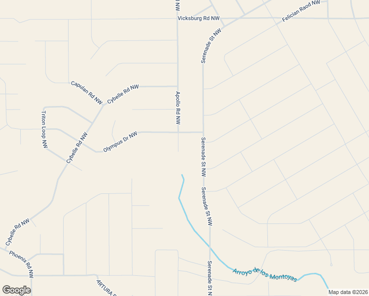 map of restaurants, bars, coffee shops, grocery stores, and more near Apollo Court Northwest in Rio Rancho