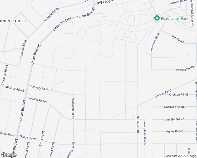 map of restaurants, bars, coffee shops, grocery stores, and more near Wooden Road Northeast in Rio Rancho