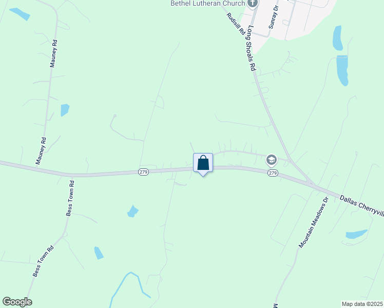map of restaurants, bars, coffee shops, grocery stores, and more near 5 Cape Fear Drive in Bessemer City