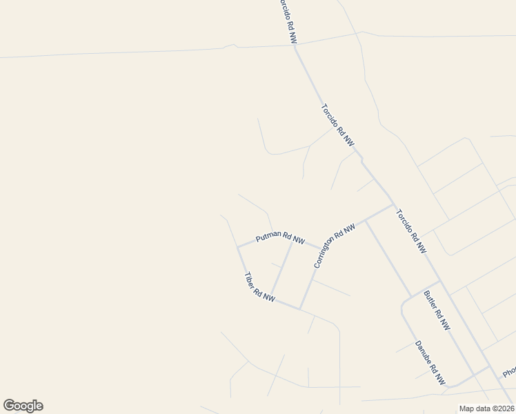 map of restaurants, bars, coffee shops, grocery stores, and more near Putman Court Northwest in Rio Rancho