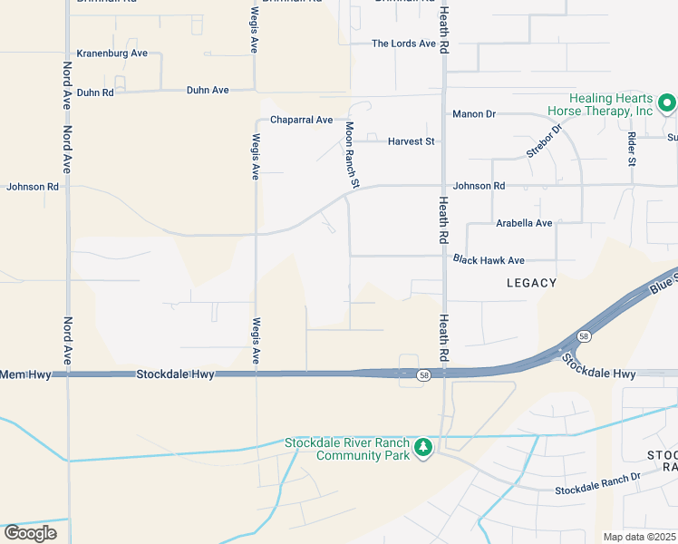 map of restaurants, bars, coffee shops, grocery stores, and more near 211 Moon Ranch Street in Bakersfield