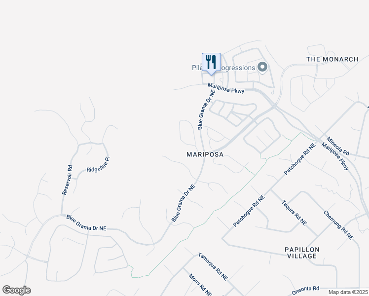 map of restaurants, bars, coffee shops, grocery stores, and more near 5970 Redondo Sierra Vista Northeast in Rio Rancho