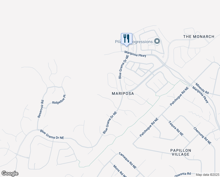 map of restaurants, bars, coffee shops, grocery stores, and more near 5970 Redondo Sierra Vista Northeast in Rio Rancho
