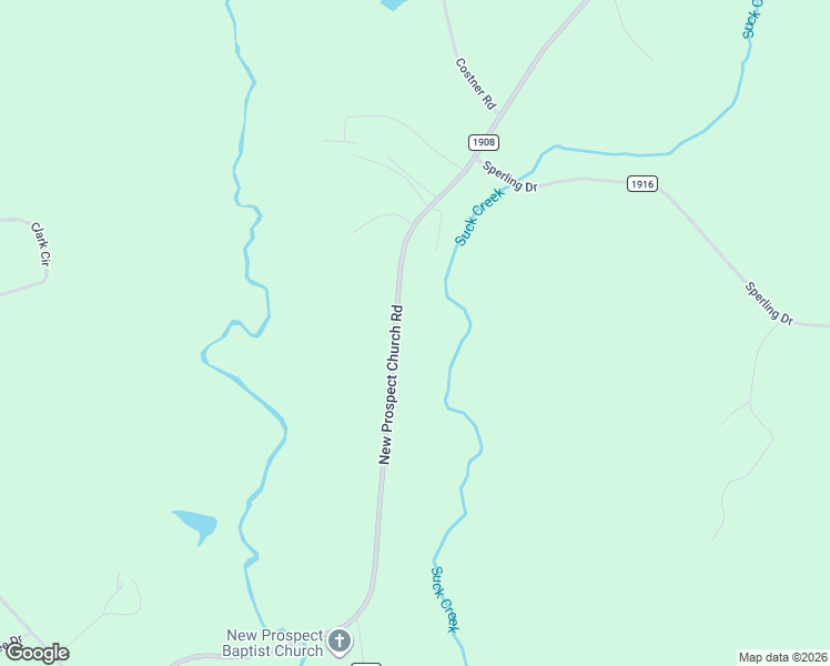 map of restaurants, bars, coffee shops, grocery stores, and more near 2112 New Prospect Church Road in Shelby