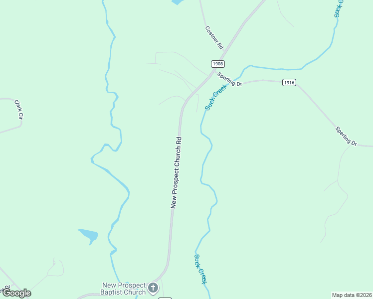 map of restaurants, bars, coffee shops, grocery stores, and more near 2112 New Prospect Church Road in Shelby