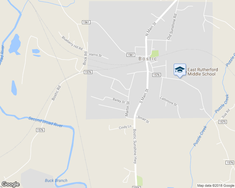 map of restaurants, bars, coffee shops, grocery stores, and more near 176 Michael Street in Bostic