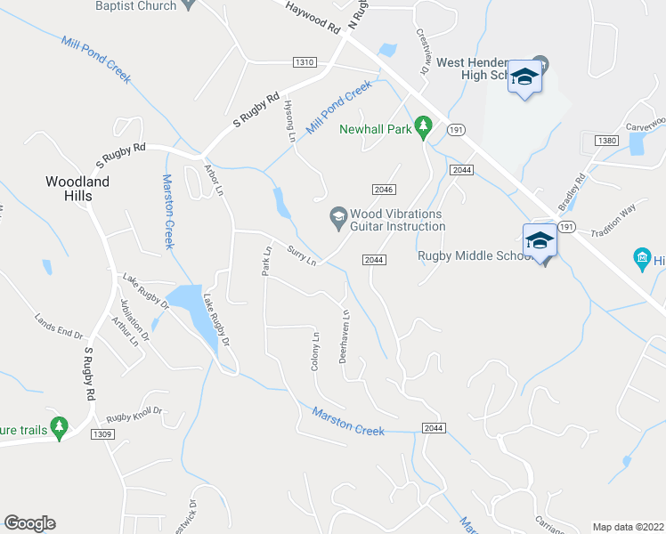 map of restaurants, bars, coffee shops, grocery stores, and more near 168 Surry Lane in Hendersonville