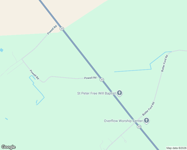 map of restaurants, bars, coffee shops, grocery stores, and more near 110 Powell Road in Vanceboro