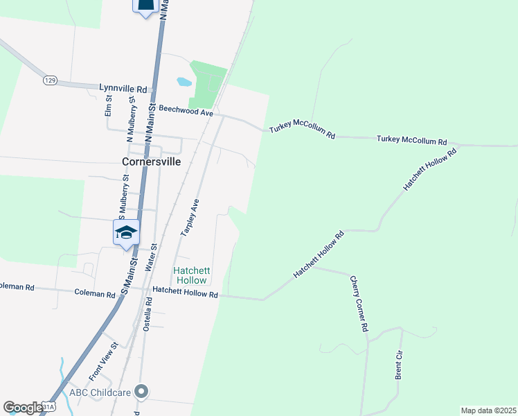 map of restaurants, bars, coffee shops, grocery stores, and more near 139 April Lane in Cornersville