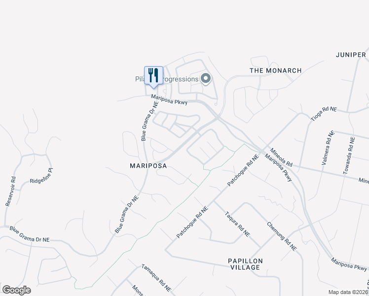 map of restaurants, bars, coffee shops, grocery stores, and more near 2825 Redondo Santa Fe in Rio Rancho