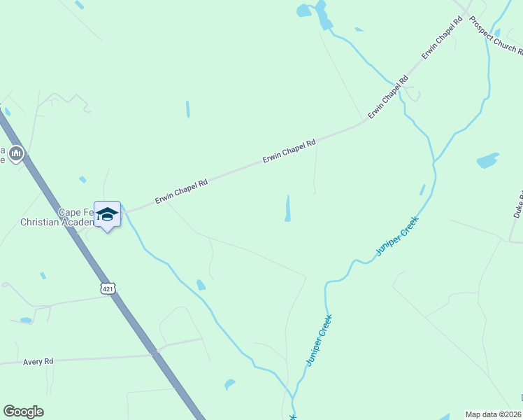 map of restaurants, bars, coffee shops, grocery stores, and more near 1042 Monroe Lane in Dunn