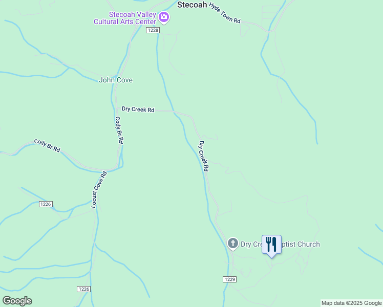 map of restaurants, bars, coffee shops, grocery stores, and more near 486 Dry Creek Road in Robbinsville