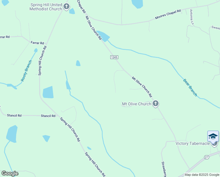 map of restaurants, bars, coffee shops, grocery stores, and more near Veronicas Lane in Harnett County