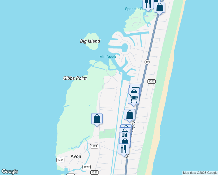 map of restaurants, bars, coffee shops, grocery stores, and more near 40061 North End Road in Avon
