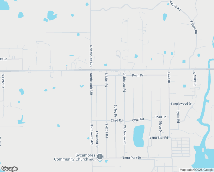 map of restaurants, bars, coffee shops, grocery stores, and more near 114045 South 4201 Road in Eufaula