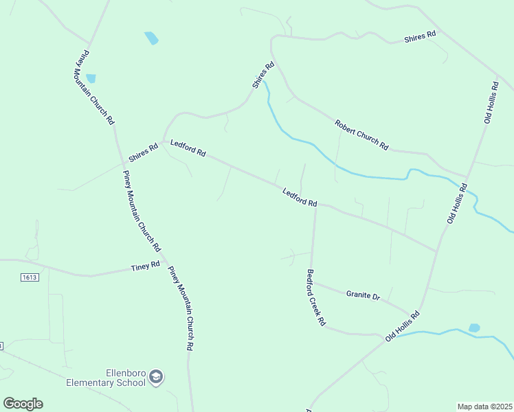 map of restaurants, bars, coffee shops, grocery stores, and more near Ledford Road in Ellenboro