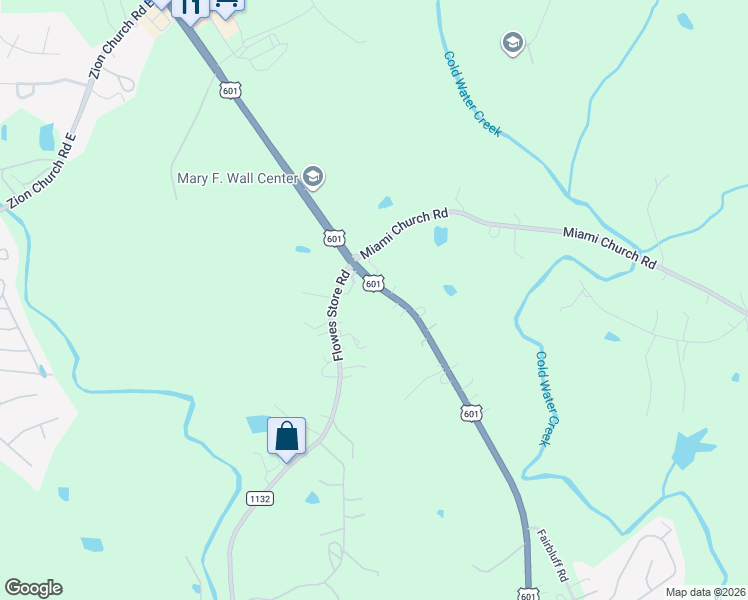 map of restaurants, bars, coffee shops, grocery stores, and more near 4036 U.S. 601 in Concord