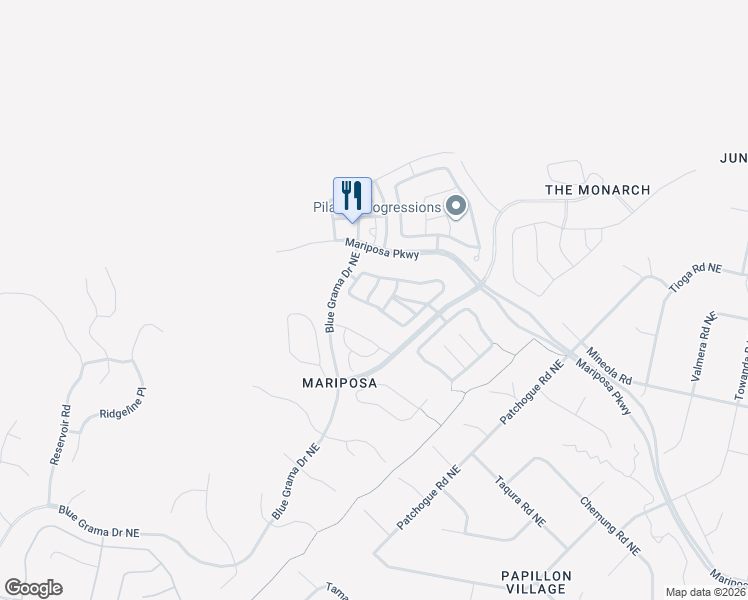 map of restaurants, bars, coffee shops, grocery stores, and more near 6103 Pecos Trail Drive in Rio Rancho