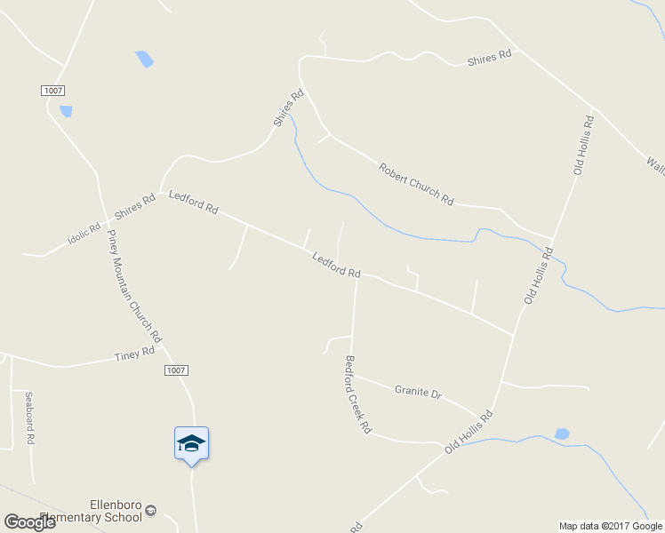 map of restaurants, bars, coffee shops, grocery stores, and more near Ledford Road in Ellenboro