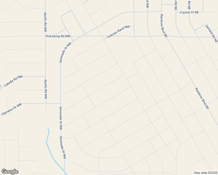 map of restaurants, bars, coffee shops, grocery stores, and more near Olympus Drive Northwest in Rio Rancho