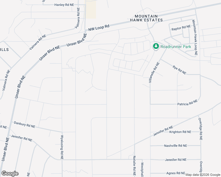 map of restaurants, bars, coffee shops, grocery stores, and more near Columbine Road Northeast in Rio Rancho