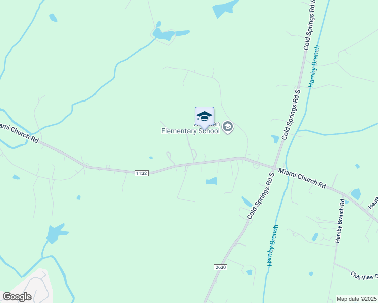 map of restaurants, bars, coffee shops, grocery stores, and more near 3611 Miami Church Road in Concord