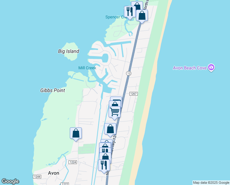 map of restaurants, bars, coffee shops, grocery stores, and more near 40185 Bonito Road in Avon