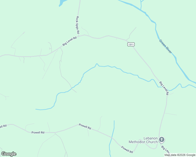 map of restaurants, bars, coffee shops, grocery stores, and more near 605 State Road 1311 in Mill Spring