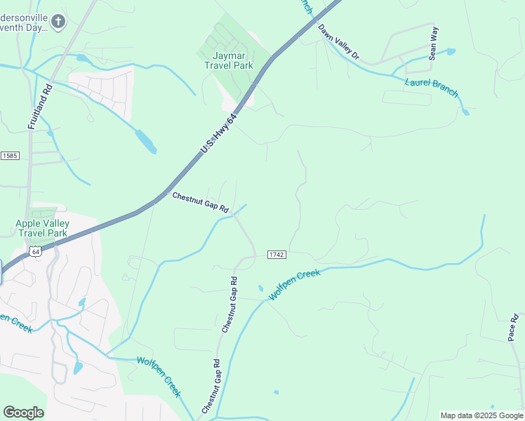 map of restaurants, bars, coffee shops, grocery stores, and more near 307 Chestnut Gap Road in Hendersonville