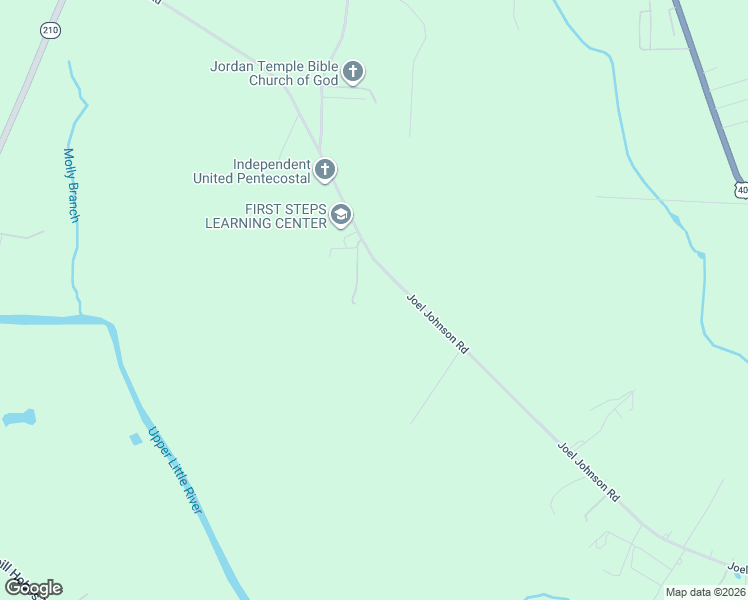 map of restaurants, bars, coffee shops, grocery stores, and more near 115 Turner Bailey Road in Lillington