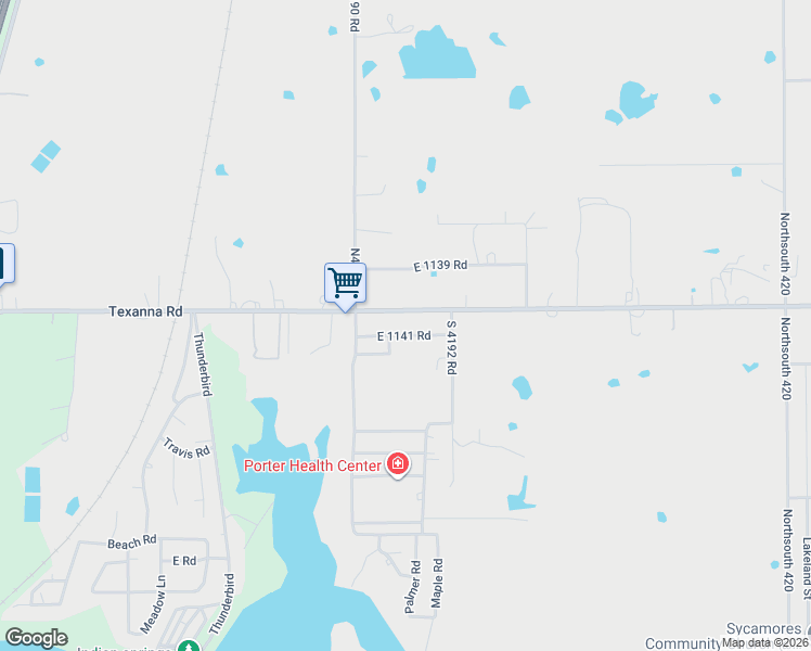 map of restaurants, bars, coffee shops, grocery stores, and more near 419156 Texanna Road in Eufaula