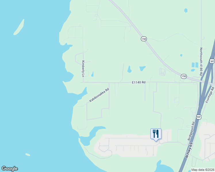 map of restaurants, bars, coffee shops, grocery stores, and more near 1234 Kabibonakka Road in Eufaula