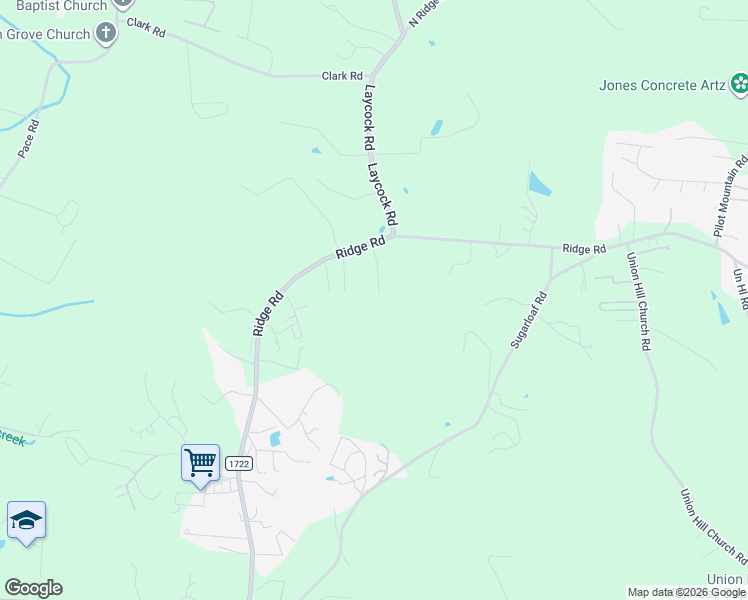 map of restaurants, bars, coffee shops, grocery stores, and more near 2890 Ridge Road in Hendersonville