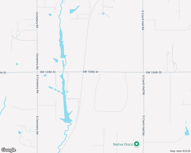 map of restaurants, bars, coffee shops, grocery stores, and more near 12054-12166 South 104th Street in Mustang
