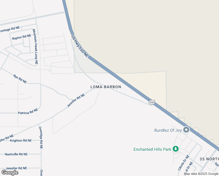 map of restaurants, bars, coffee shops, grocery stores, and more near Old Highway 44 in Rio Rancho