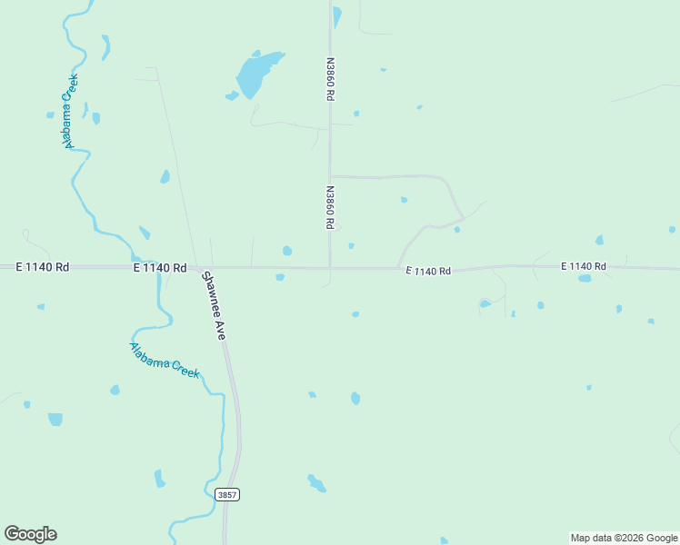 map of restaurants, bars, coffee shops, grocery stores, and more near E1140 Road in Weleetka