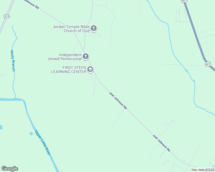 map of restaurants, bars, coffee shops, grocery stores, and more near 1111 Joel Johnson Road in Lillington