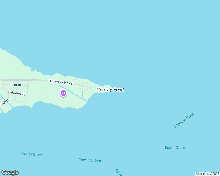 map of restaurants, bars, coffee shops, grocery stores, and more near Hickory Point Road in Beaufort County