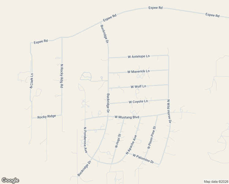 map of restaurants, bars, coffee shops, grocery stores, and more near 1716 West Wolf Lane in Williams