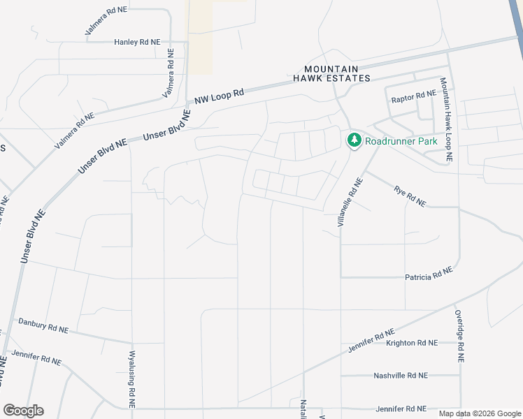 map of restaurants, bars, coffee shops, grocery stores, and more near Fletcher Road Northeast in Rio Rancho