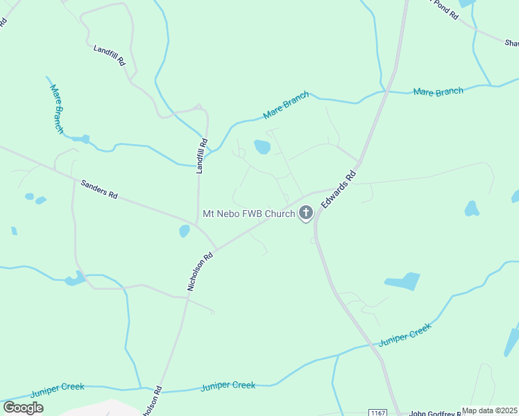 map of restaurants, bars, coffee shops, grocery stores, and more near 868 Nicholson Road in Sanford