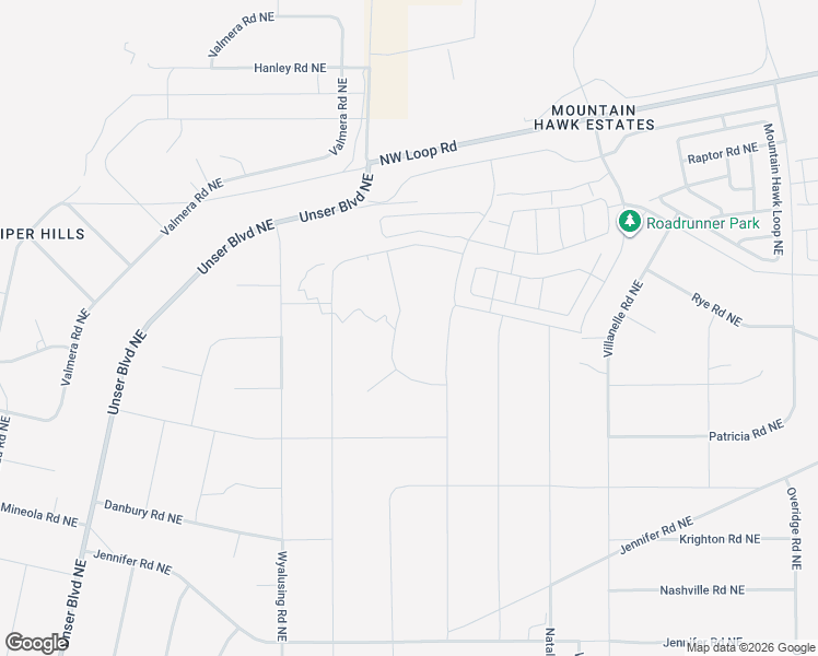 map of restaurants, bars, coffee shops, grocery stores, and more near Greystone Loop Northeast in Rio Rancho