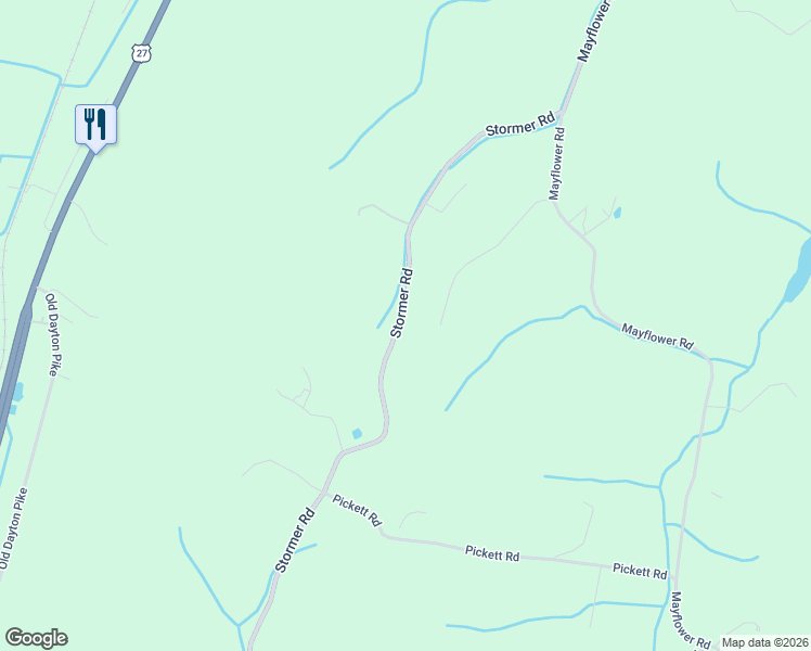 map of restaurants, bars, coffee shops, grocery stores, and more near 14506 Stormer Road in Sale Creek