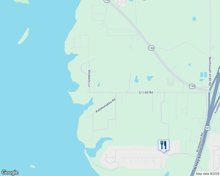 map of restaurants, bars, coffee shops, grocery stores, and more near 1234 Kabibonakka Road in Eufaula