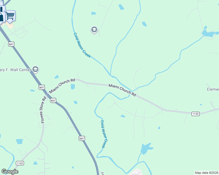 map of restaurants, bars, coffee shops, grocery stores, and more near 2600 Miami Church Road in Concord