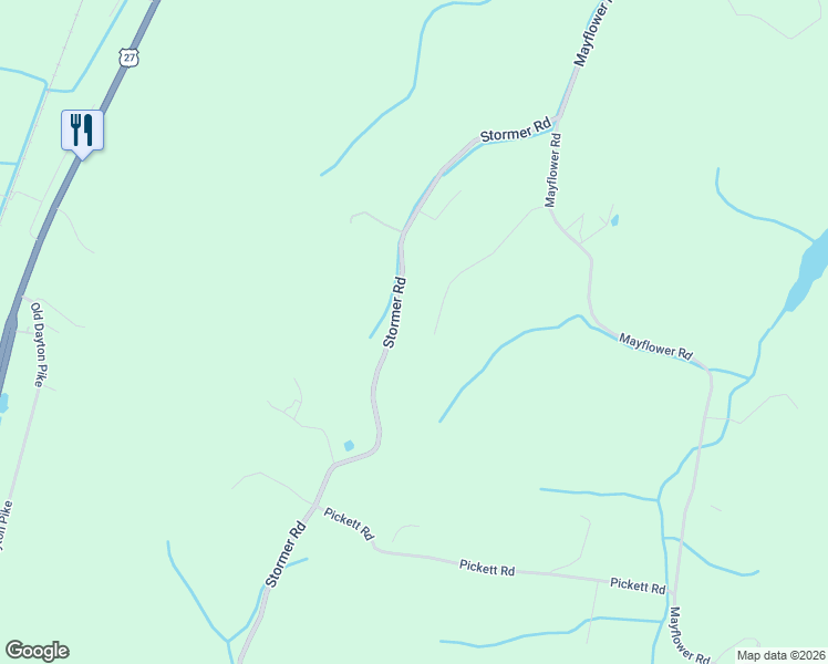 map of restaurants, bars, coffee shops, grocery stores, and more near 14506 Stormer Road in Sale Creek