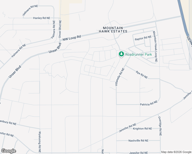 map of restaurants, bars, coffee shops, grocery stores, and more near Hellas Road Northeast in Rio Rancho