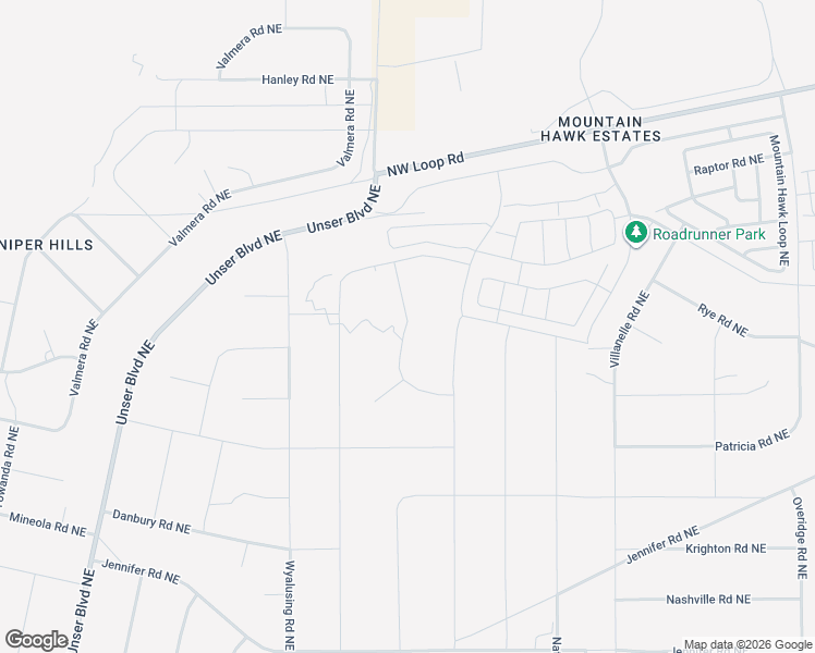 map of restaurants, bars, coffee shops, grocery stores, and more near Greystone Loop Northeast in Rio Rancho