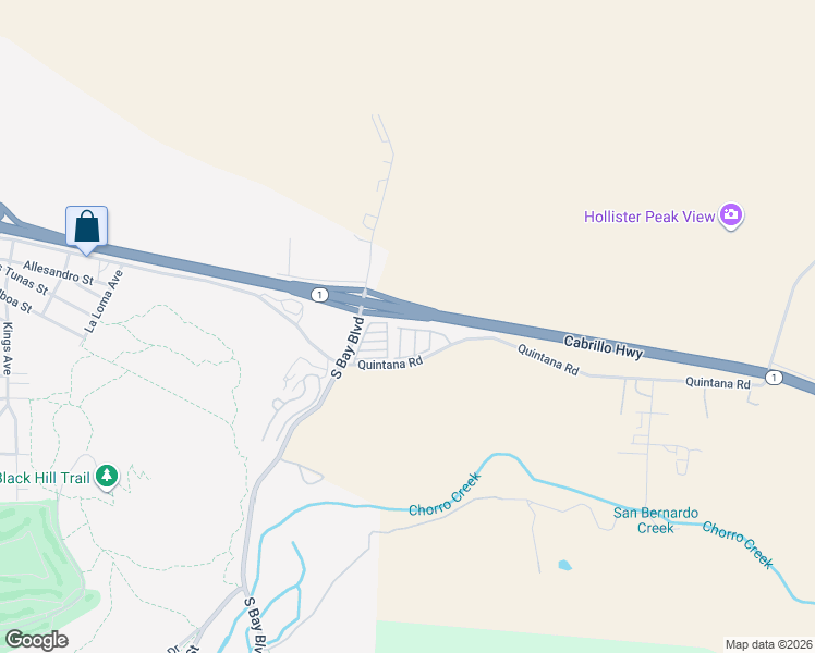 map of restaurants, bars, coffee shops, grocery stores, and more near in Morro Bay