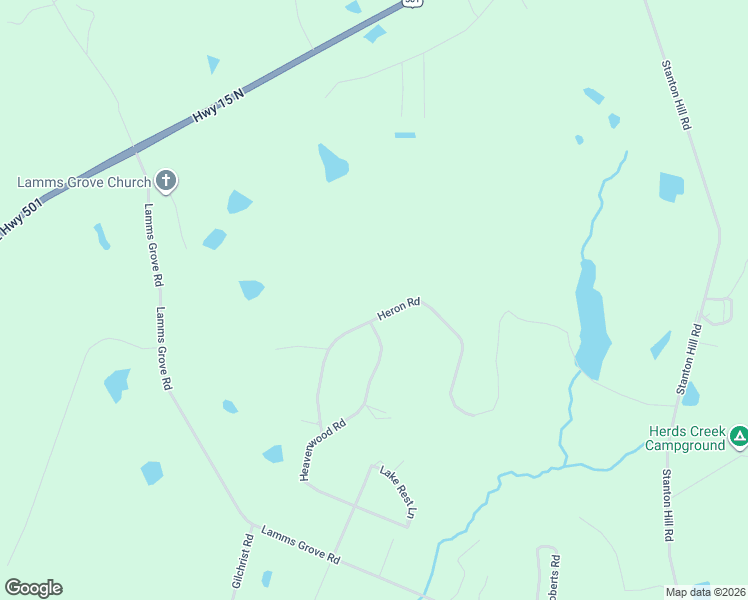 map of restaurants, bars, coffee shops, grocery stores, and more near 335 Heron Road in Carthage